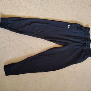 Under Armour Black Sweatpants with Elastic Cuffs